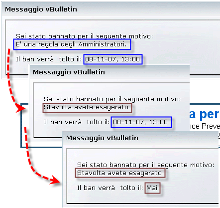 messaggio ban forum GT